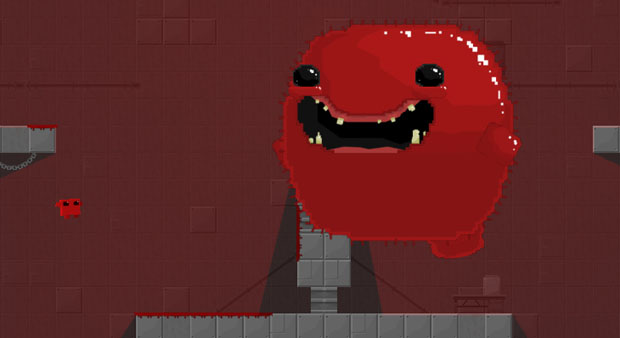 Super Meat Boy's second boss is an adorable nightmare