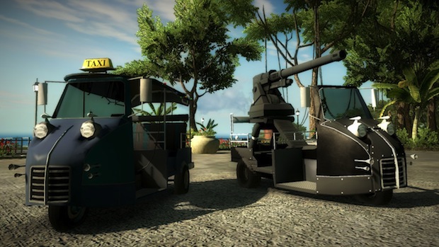 Just Cause 2's free DLC: Tuk Tuk Boom Boom
