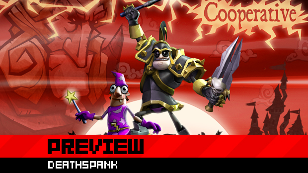 When Sparkles the Wizard joins DeathSpank, co-op ensues
