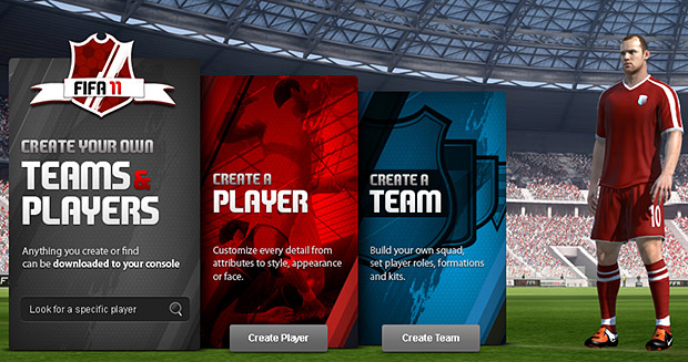 FIFA 11 to have web-based, console-connected Creation Center