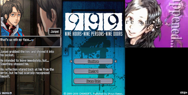 Aksys' new game? 999: 9 Hours, 9 Persons, 9 Doors