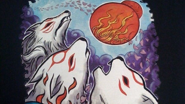 Okami 'Three Wolf God Sun' shirt is AMAZING!