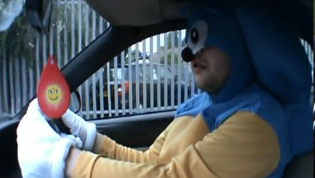Why does Sonic the Hedgehog drive a car?