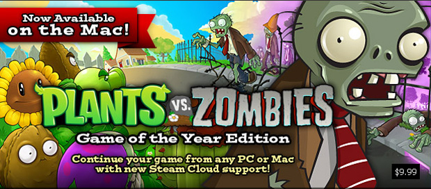 Plants vs. Zombies Game of the Year Edition on Steam now