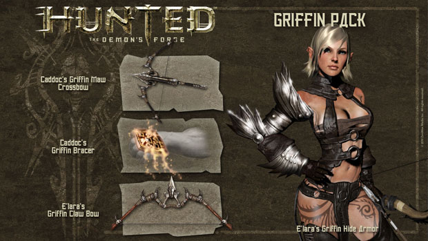 Hunted's pre-order items revealed, are all over the place