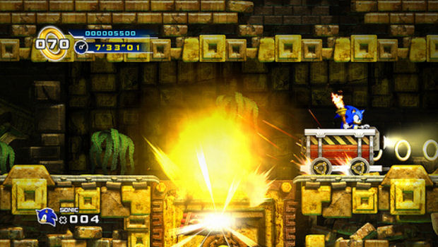 Sonic 4 revamped, minecart level totally overhauled