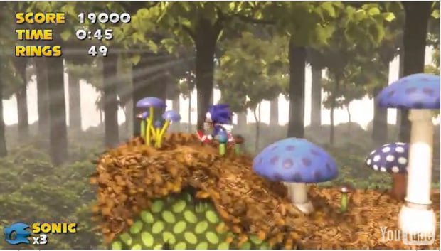 Sonic & Knuckles Mushroom Hill Zone in 3D