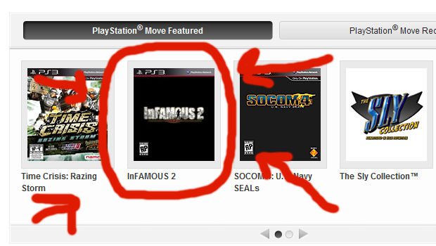 inFAMOUS 2 getting Move support according to Sony site