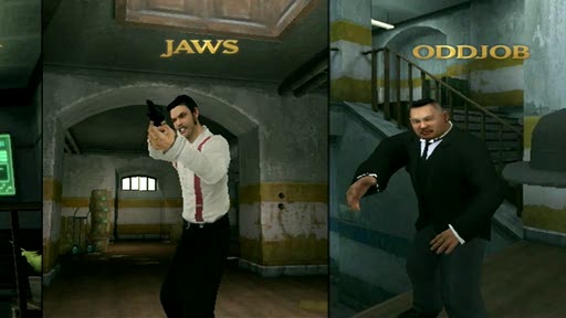 Holmes, Felicia, and some dudes play Goldeneye Wii
