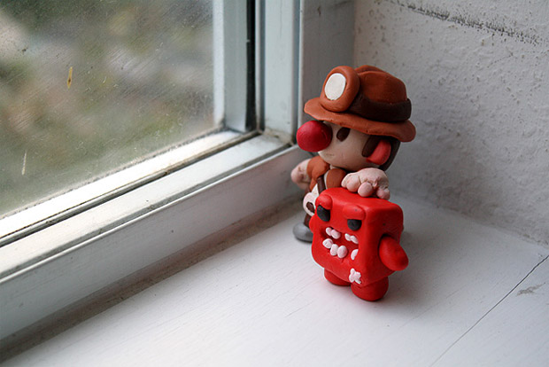 So cute: Spelunky Man and Meat Boy made out of clay