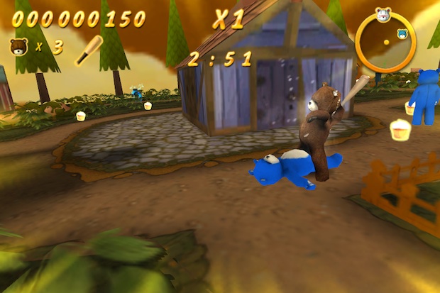 Naughty Bear makes the move to iPhone, now available