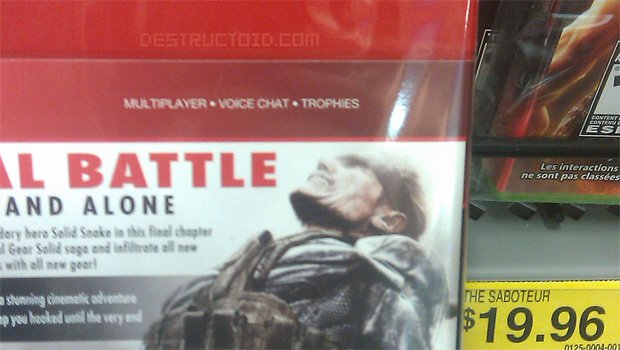 MGS4 Greatest Hits edition still has no trophies