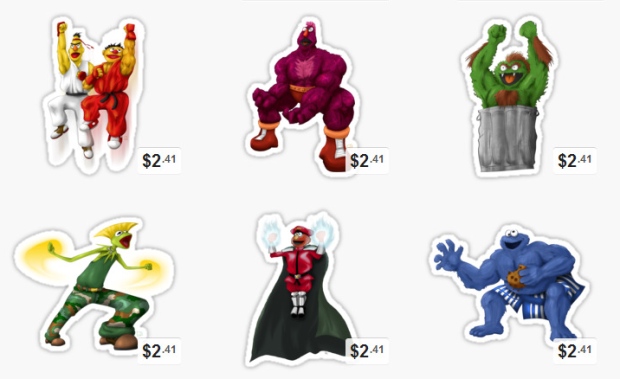 Because Street Fighter/Sesame Street should be together