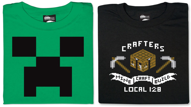 Show your Minecraft love in public with these shirts