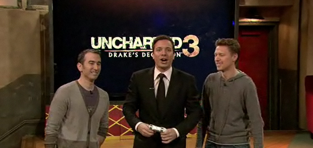 Watch Jimmy Fallon play Uncharted 3 a year before you