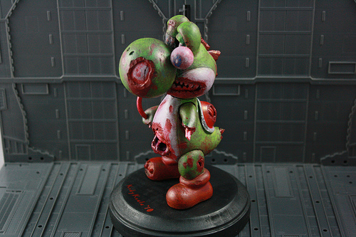 Custom Yoshi zombie figure will give you nightmares