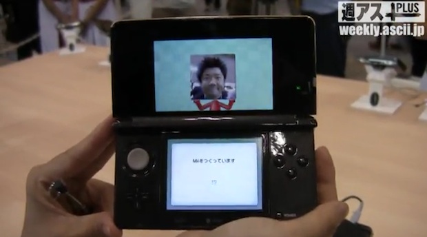 3DS demo video: Mii creation from a picture is neato
