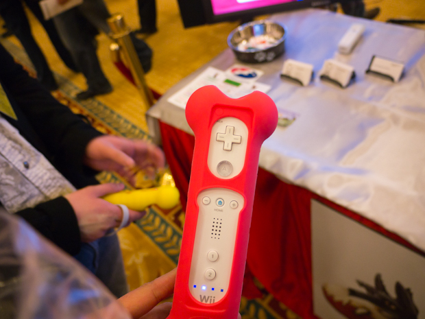CES: Yes, that is a bone Wiimote for Dog Football