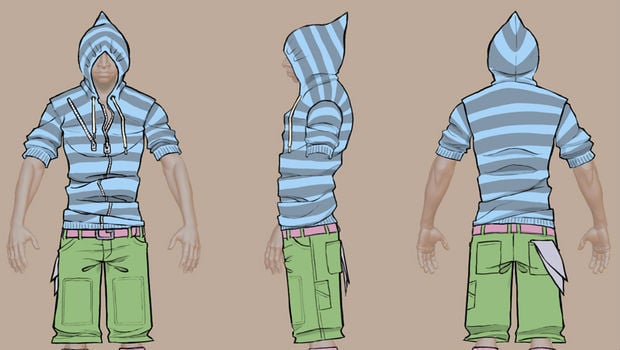 Dance Central character sketchbook: Mo and Emilia