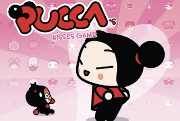 Nintendo DLC: Pucca kisses game
