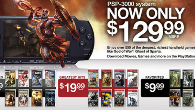 PSP-3000 gets $129.99 price drop