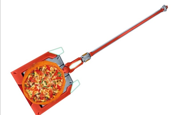 A Pizza Hut weapon for Phantasy Star Portable 2 Infinity