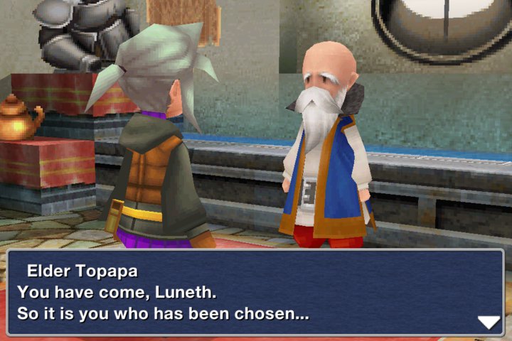 Final Fantasy III iPhone's 8 languages shown