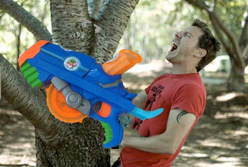 Bust-A-Move Universe NERF guns? Sure, why not?