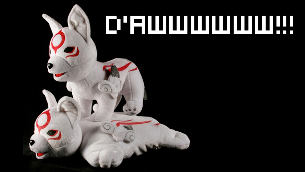 Got money? Okamiden plushes and pillows now available
