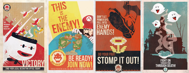Know the enemy with these Mario propaganda posters