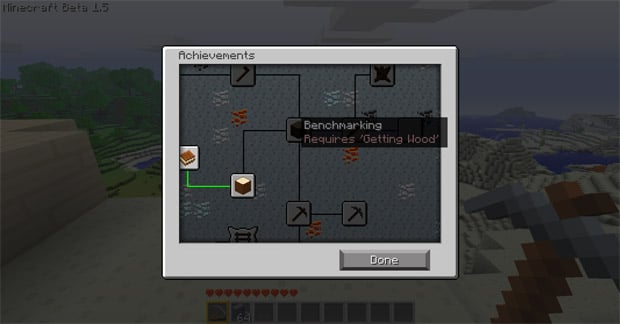 Minecraft 1.5 adds weather effects, achievements
