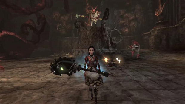 Alice defends herself in combat trailer