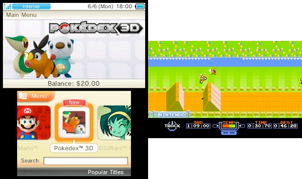 3DS update on June 6 adds browser, store and Pokedex 3D