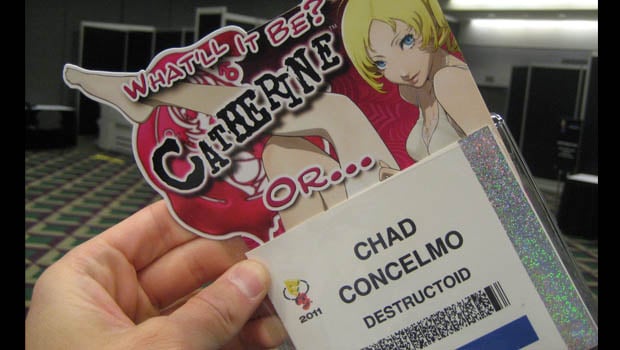 E3: E3 badge holders are Catherine/Skyward Sword-tastic!