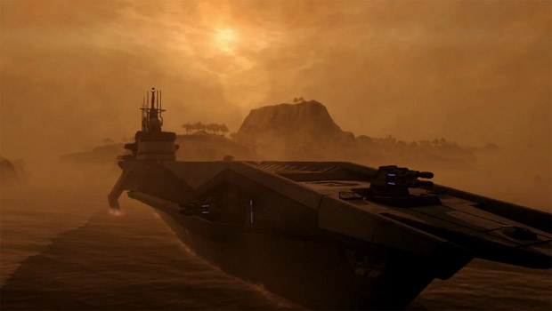 E3: Carrier Command: Gaea Mission trails like a missile