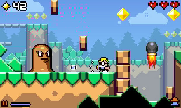 This Mutant Mudds video channels Wario Land