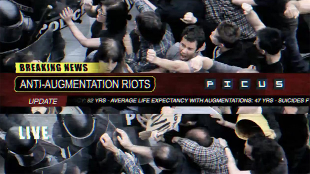 The world of Deus Ex: Human Revolution is not a happy one