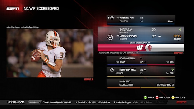 New features in ESPN for Xbox Live update, coming Aug. 25