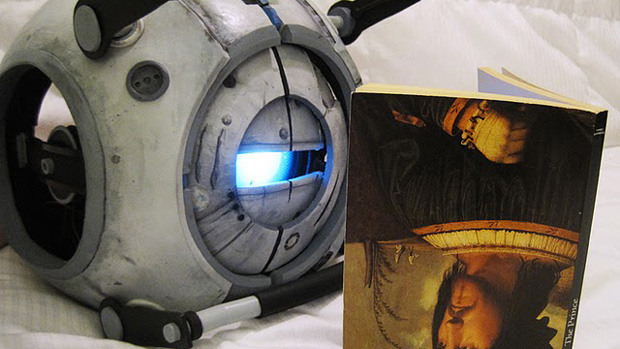 Talking Portal 2 Wheatley puppet built by awesome fan