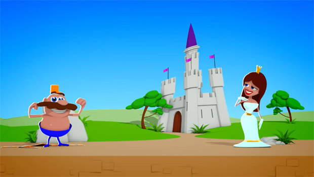 PEGI ratings portrayed by silly fake videogame