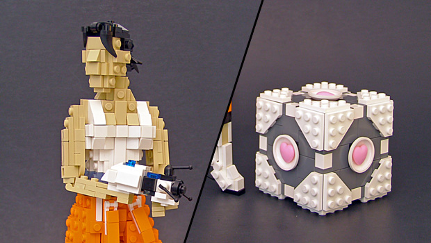 Portal's Chell is thinking with LEGOs