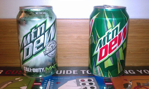 Get Double XP with this Call of Duty XP Mountain Dew can