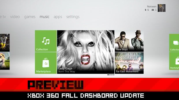 Preview: The new design of the Xbox 360 dashboard