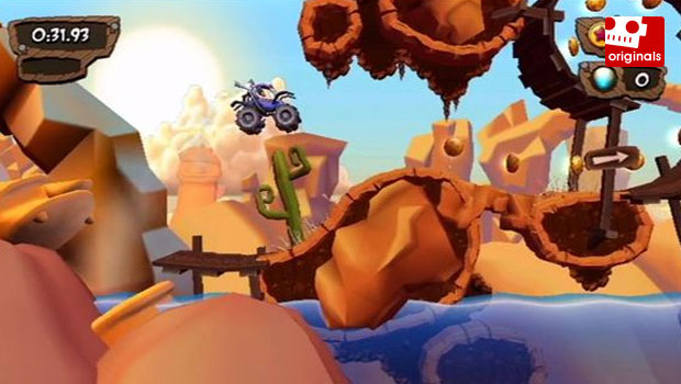 MotoHeroz is 'racing game thrills,' 'platformer charm'