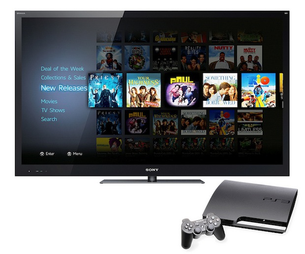 Sony's Video Unlimited app for browsing movies, shows