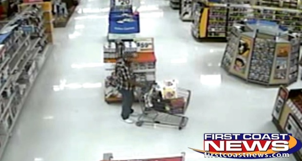 Watch this dude steal 54 copies of Madden 2012