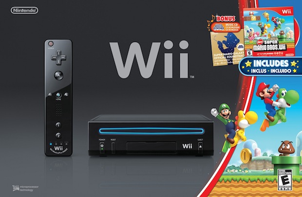New black Wii SMB holiday bundle: No Gamecube support