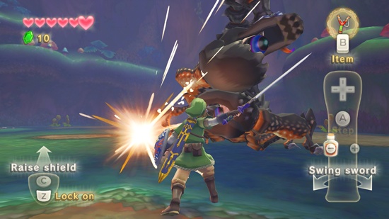 Legend of Zelda: Skyward Sword has giant muppet things