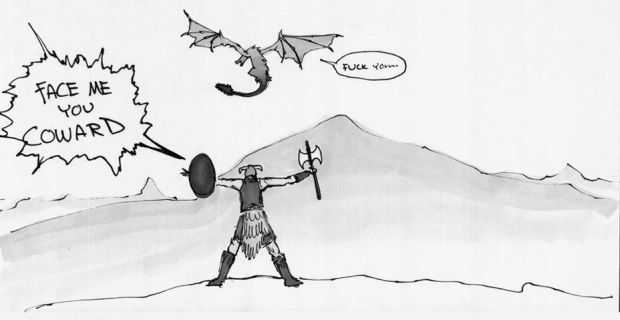 Physics won't stop you from hunting dragons in Skyrim