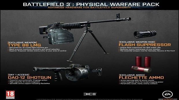 Battlefield 3's Physical Warfare Pack is available to all